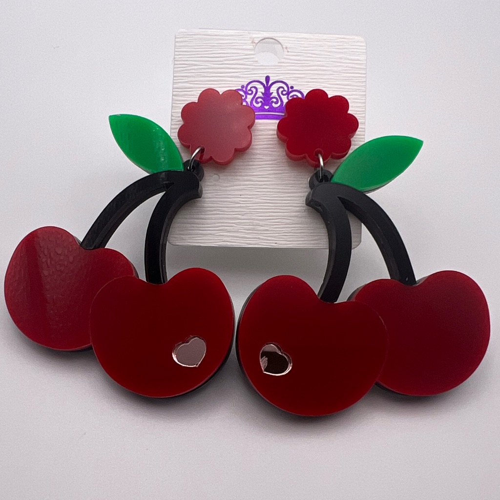 Cherry Statement Earrings